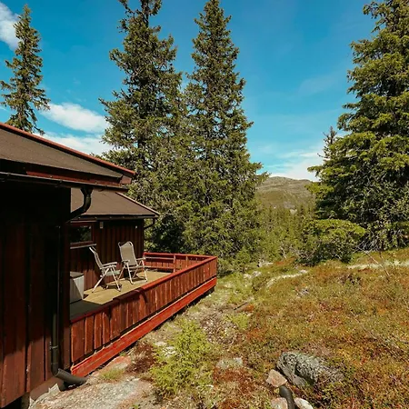 度假居 Modern Mountain With Views Over Slokovannet Haglebu