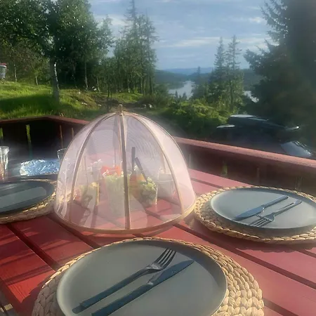 Modern Mountain With Views Over Slokovannet Haglebu
