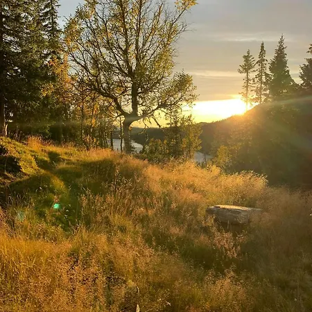 度假居 Modern Mountain With Views Over Slokovannet Haglebu