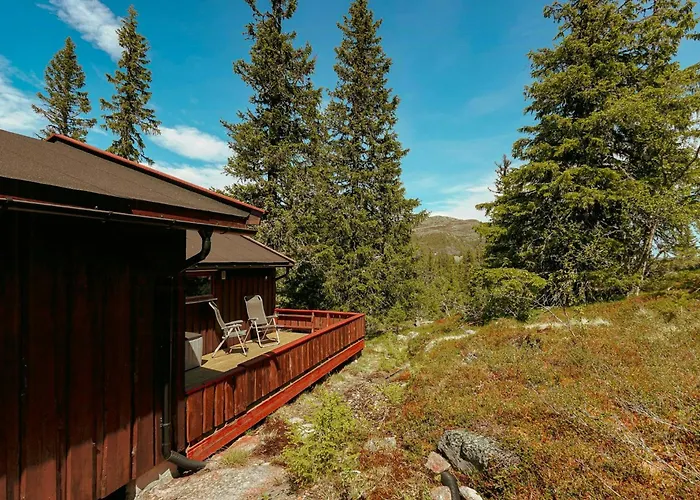 Дом отдыха Modern Mountain With Views Over Slokovannet Haglebu